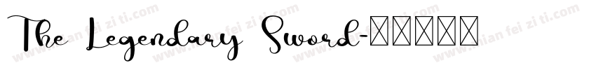 The Legendary Sword字体转换